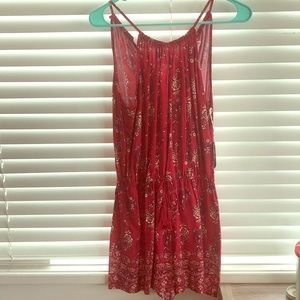 Mossimo Red Romper